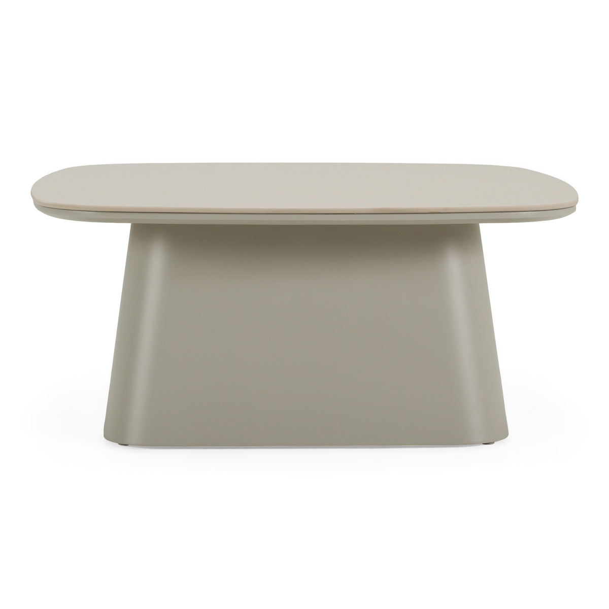 Anchor Outdoor Grey Stone + Aluminum Coffee Table