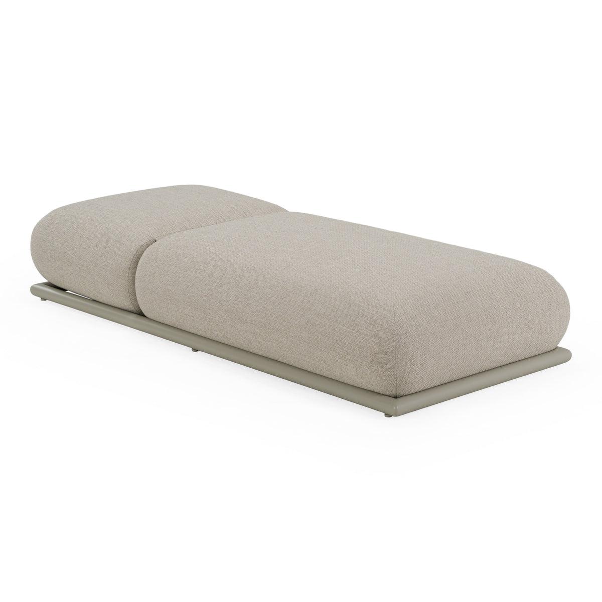 Anchor Outdoor Grey Olefin Fabric Chaise