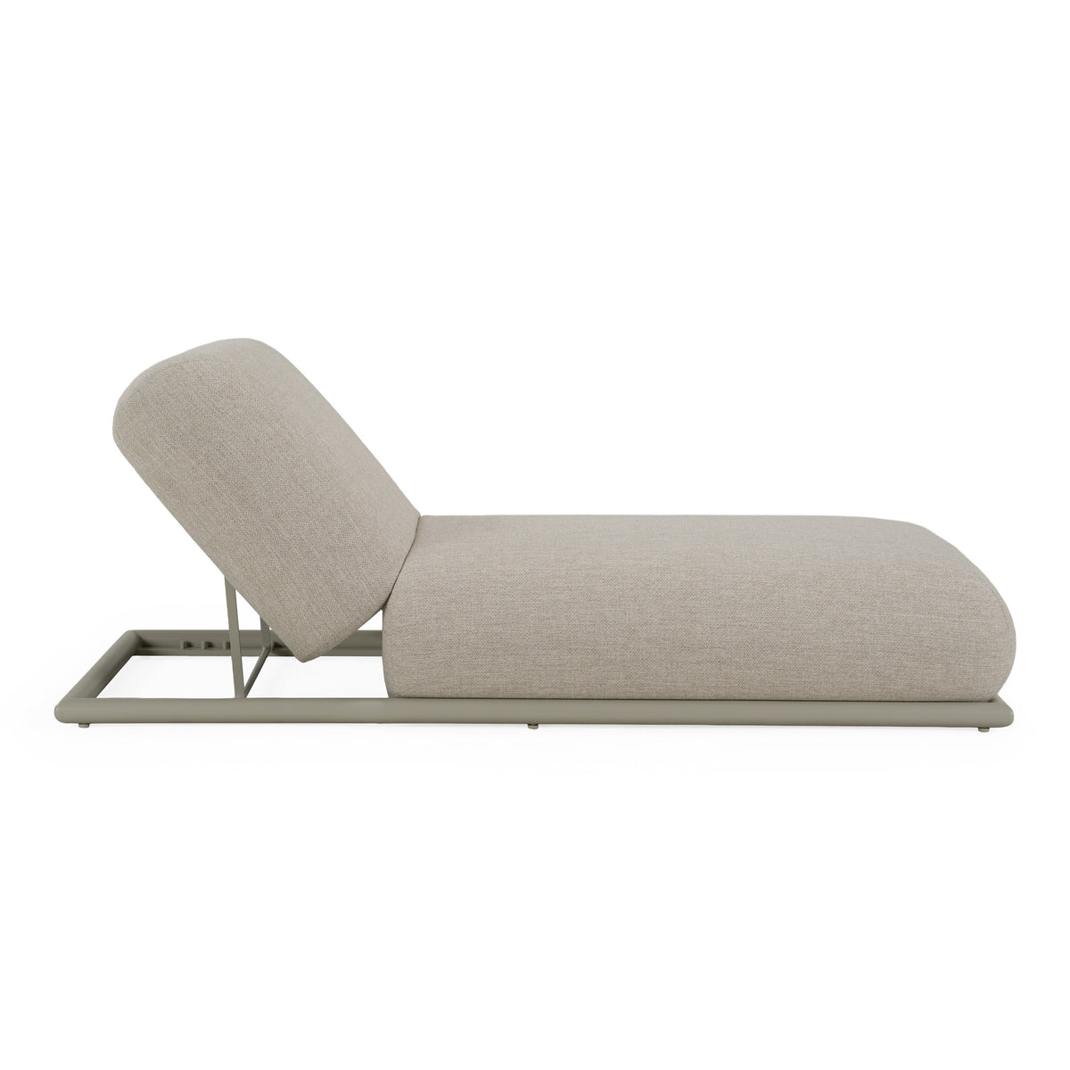 Anchor Outdoor Grey Olefin Fabric Chaise