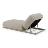 Anchor Outdoor Grey Olefin Fabric Chaise