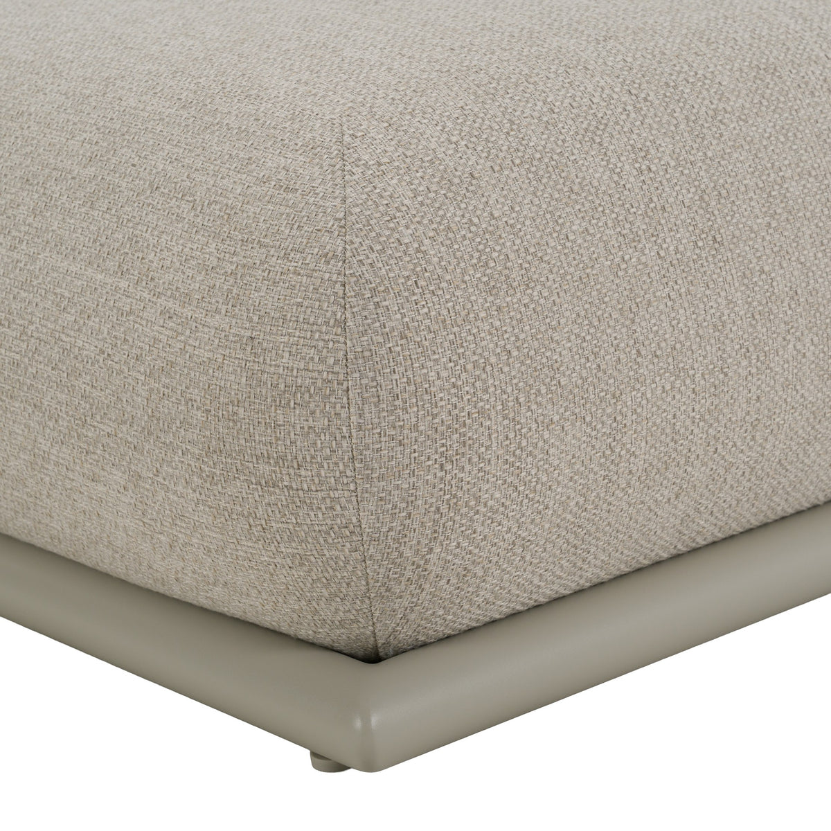 Anchor Outdoor Grey Olefin Fabric Chaise