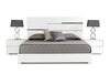 Eastern King Ancona Italian Modern White Bed
