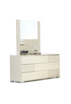 Monza Italian Modern Beige Mirror
