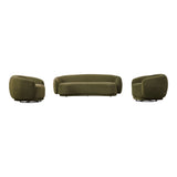Andrew Modern Green Fabric Sofa Set