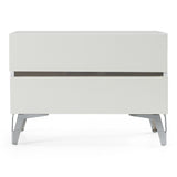 Angela Italian Modern White Nightstand