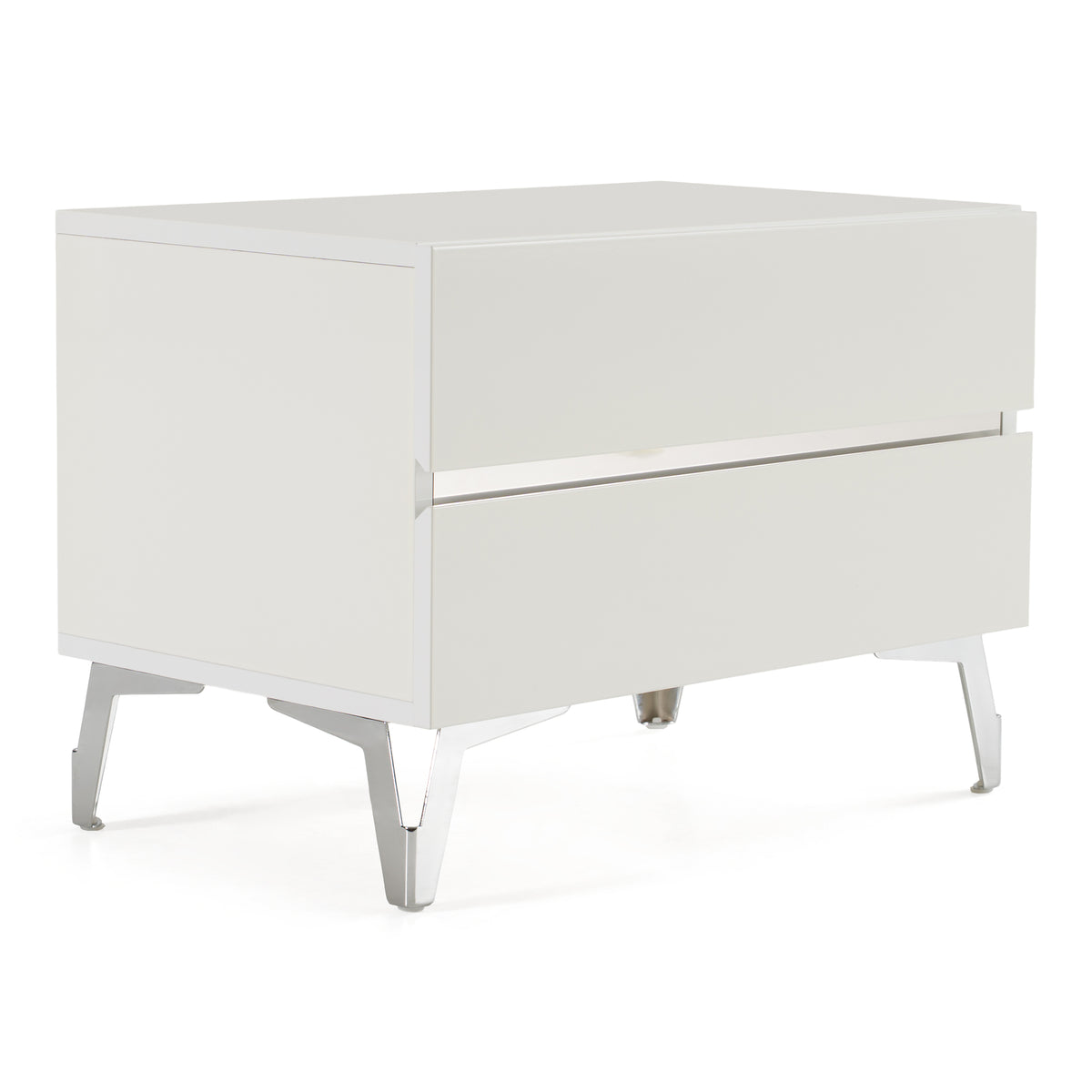Angela Italian Modern White Nightstand
