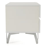 Angela Italian Modern White Nightstand