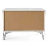 Angela Italian Modern White Nightstand