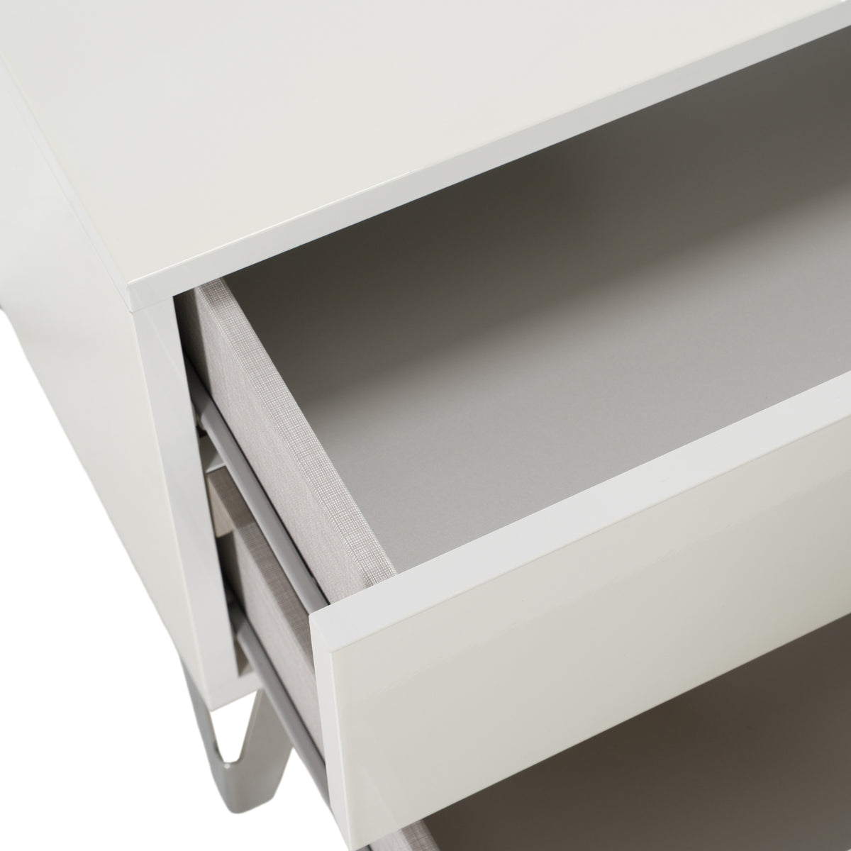 Angela Italian Modern White Nightstand