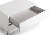 Angela Italian Modern White Eco Leather 4-Piece Bedroom Set