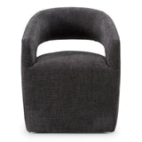 Angie Modern Dark Grey Fabric Dining Chair