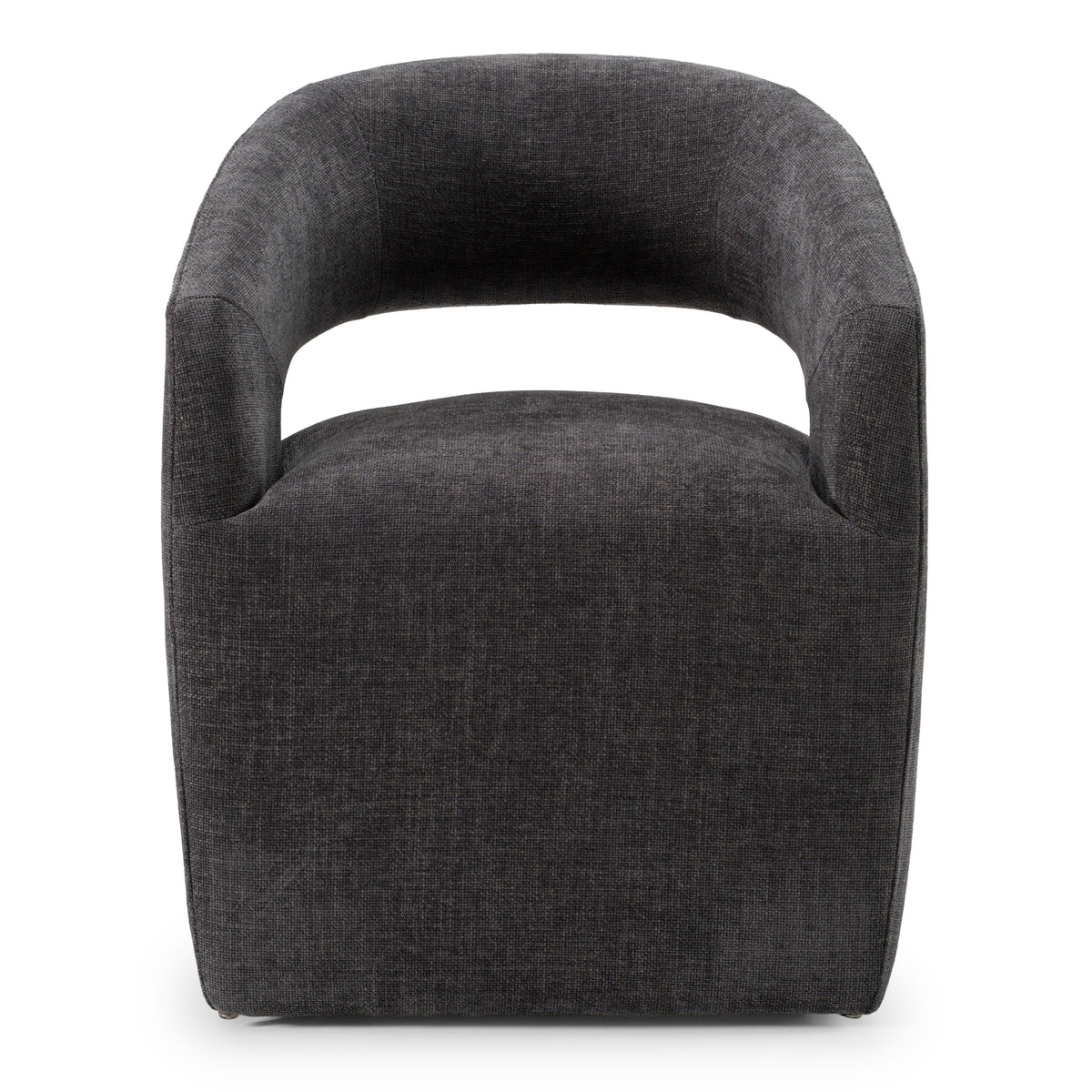 Angie Modern Dark Grey Fabric Dining Chair