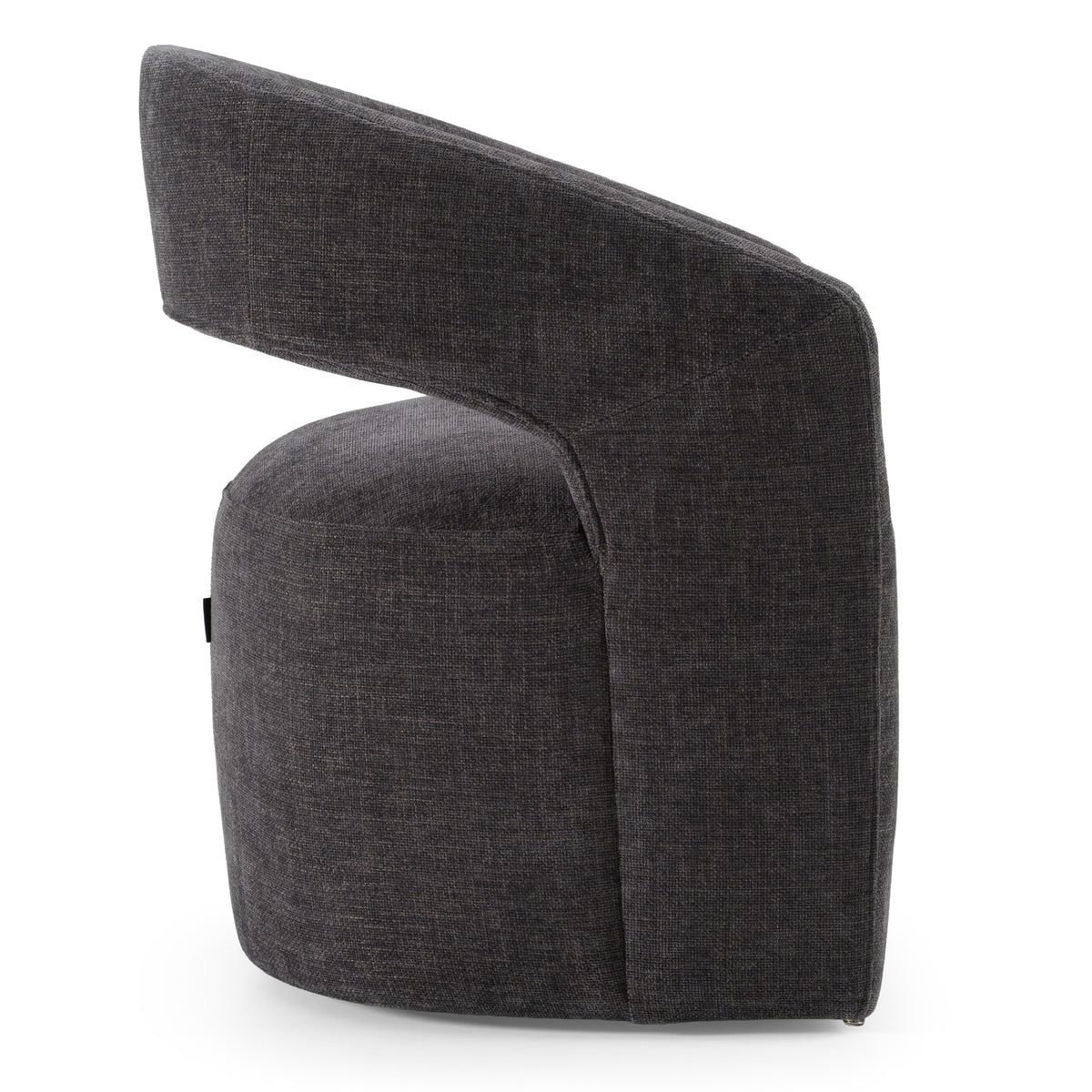 Angie Modern Dark Grey Fabric Dining Chair