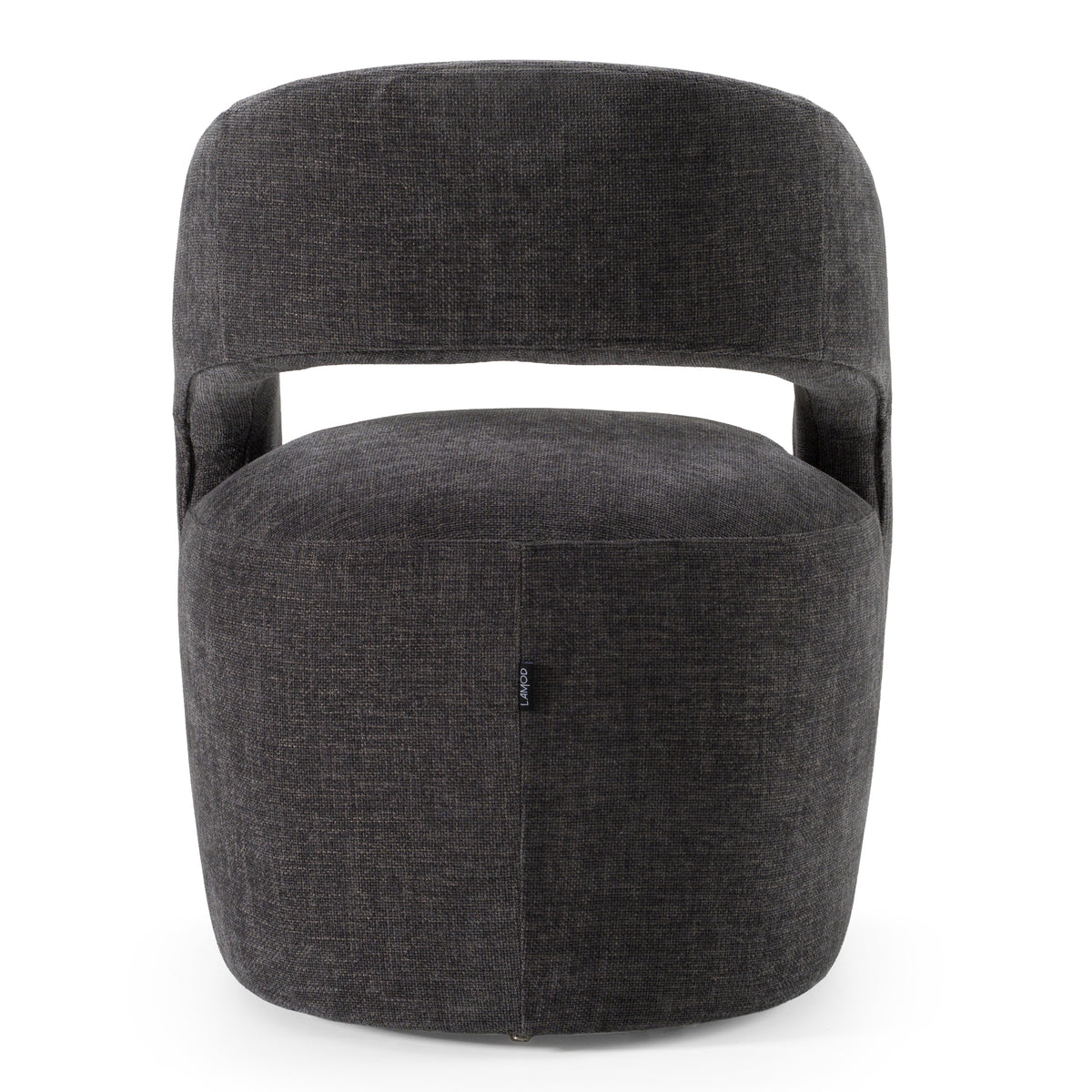 Angie Modern Dark Grey Fabric Dining Chair