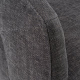 Angie Modern Dark Grey Fabric Dining Chair