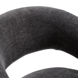 Angie Modern Dark Grey Fabric Dining Chair