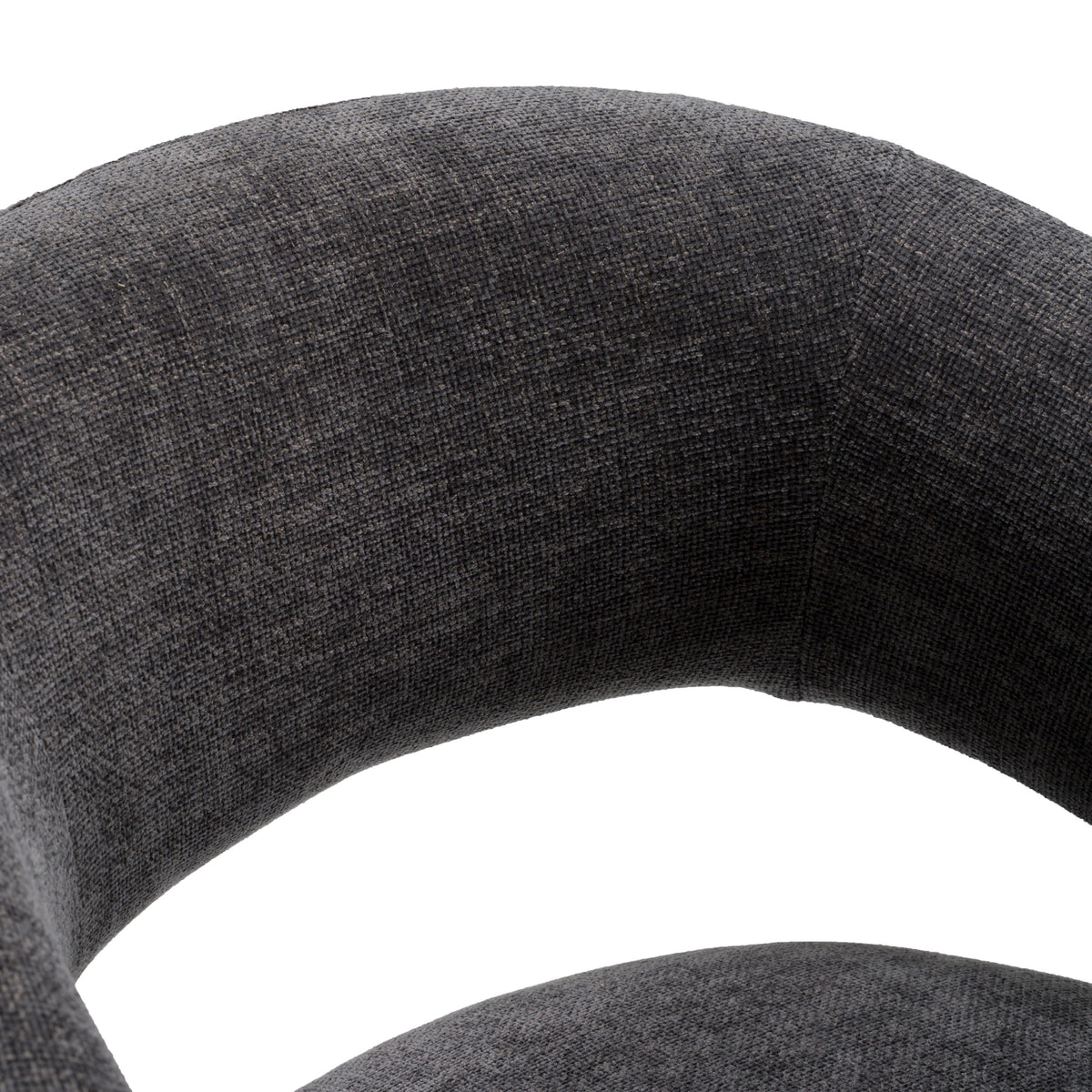 Angie Modern Dark Grey Fabric Dining Chair
