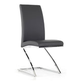 Angora Modern Grey Dining Chair (Set of 2)