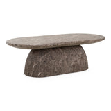 Ararat Modern Faux Marble Concrete Coffee Table
