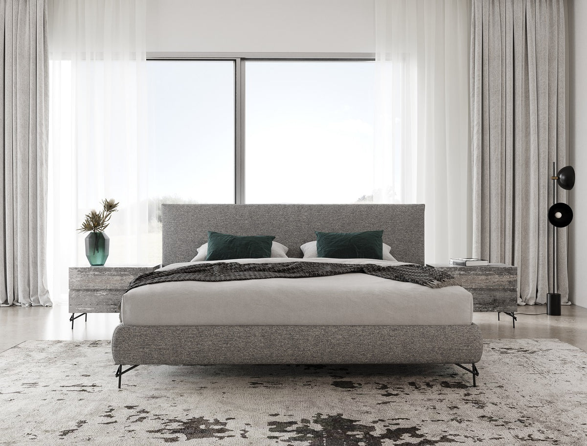 Aria Italian Modern Multi Grey Bedroom Set