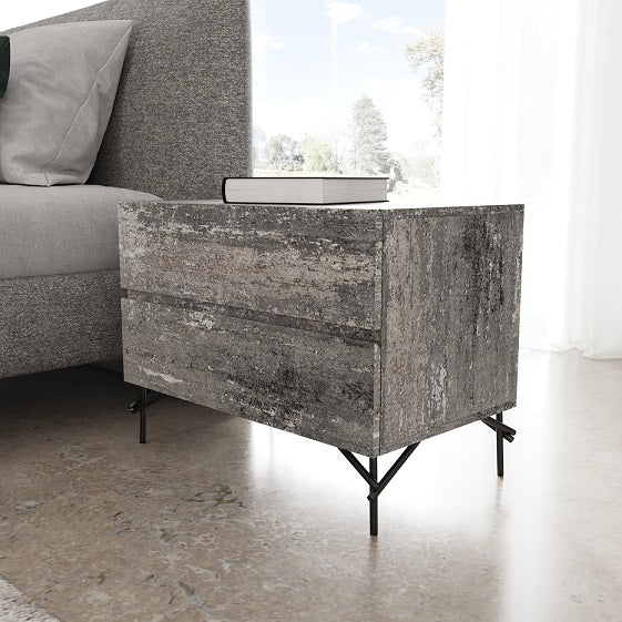 Aria Italian Modern Multi Grey Q Bedroom Set
