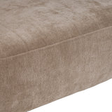 Arnaud Modern Tan Fabric + Brown Oak Accent Chair