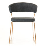 Ashland Modern Grey & Rosegold Dining Chair (Set of 2)