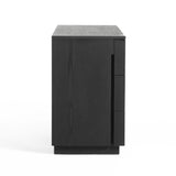 Aspen Modern Matte Brown Ash & Silver Dresser