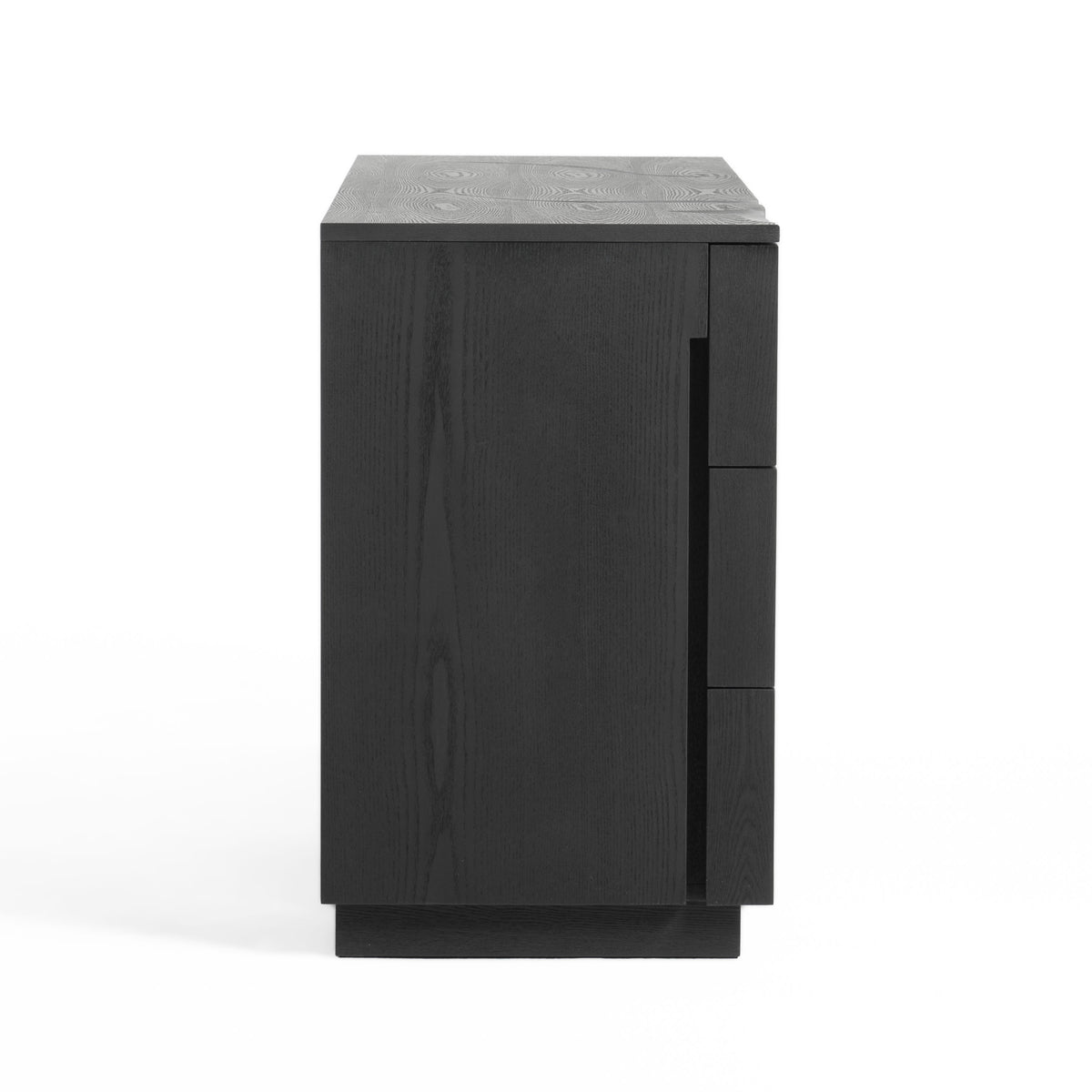 Aspen Modern Matte Brown Ash & Silver Dresser