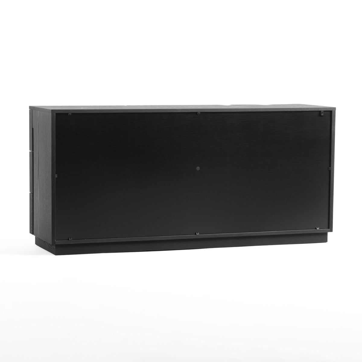 Aspen Modern Matte Brown Ash & Silver Dresser