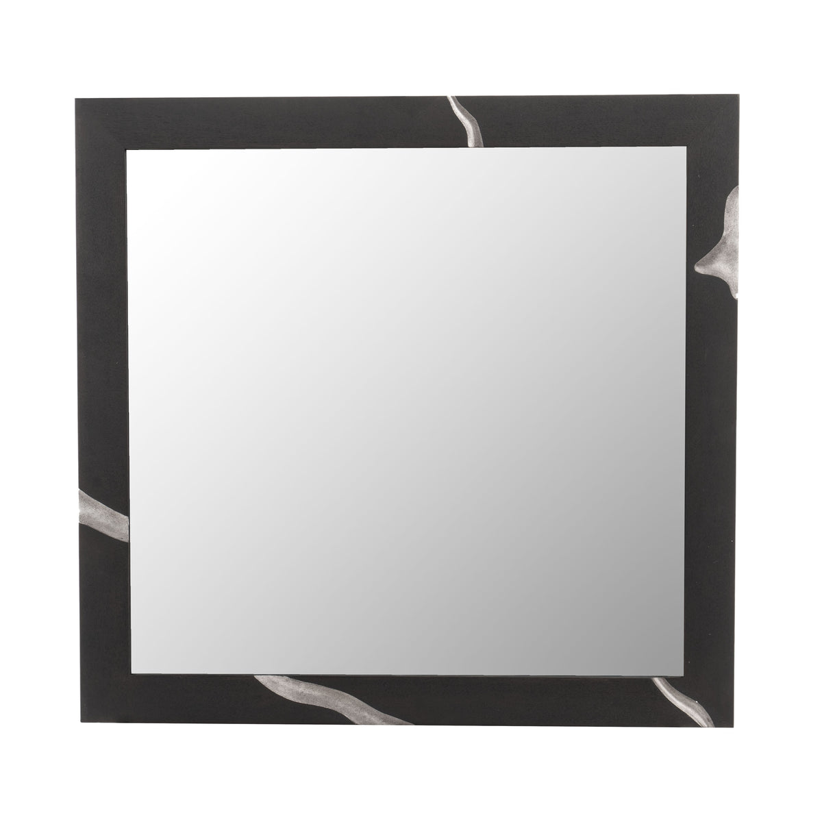 Aspen Modern Matte Brown Ash & Silver Mirror
