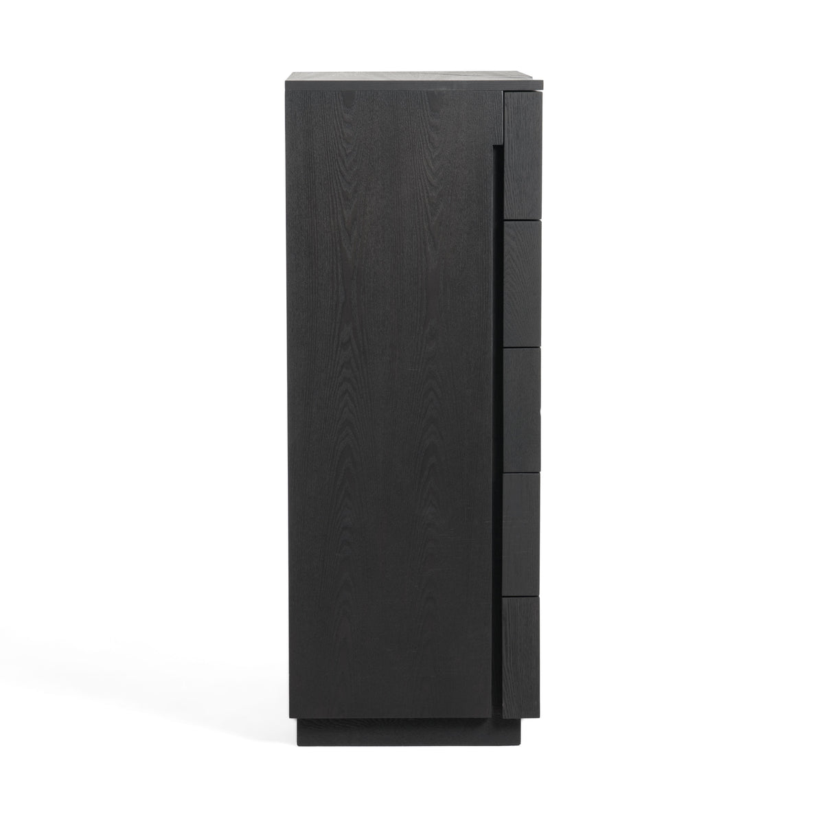 Aspen Modern Matte Brown Ash & Silver Chest