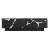 Aspen Modern Matte Brown Ash & Silver TV Stand