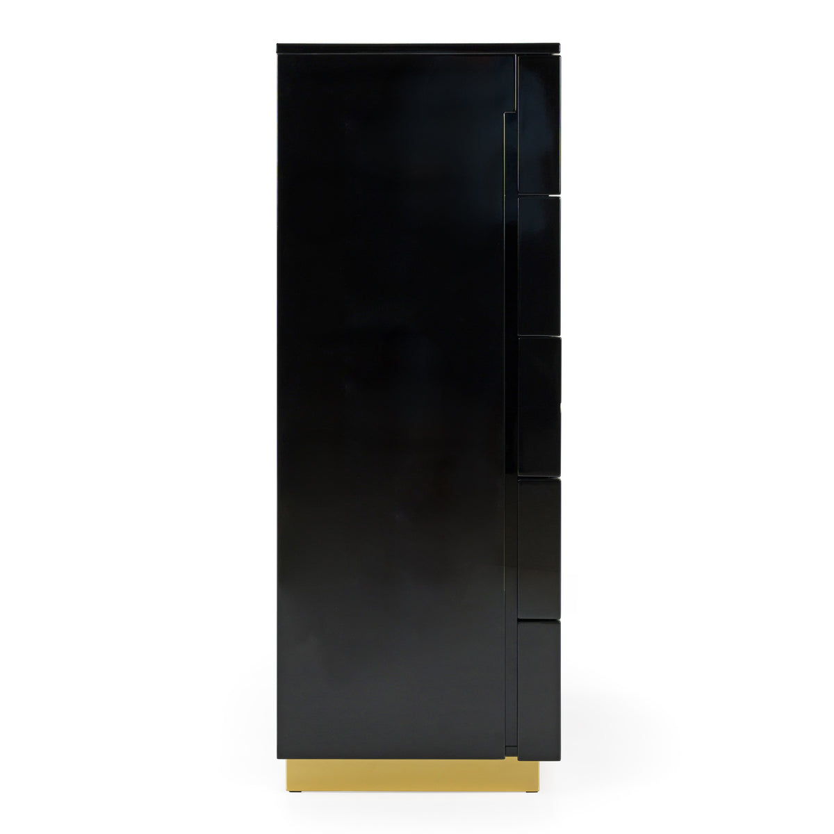 Aspen Modern Black & Gold Wide Chest