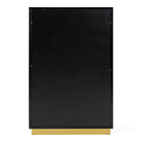 Aspen Modern Black & Gold Wide Chest