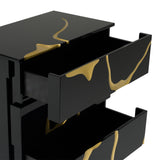 Aspen Modern Black & Gold Wide Chest