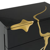 Aspen Modern Black & Gold Wide Chest