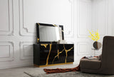 Aspen Modern Black and Gold Dresser
