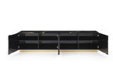 Aspen Modern Black & Gold TV Stand