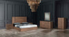 Asus Queen Italian Modern Walnut Bedroom Set