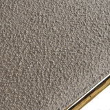 Atlanta Modern Beige Fabric & Brass Dining Chair