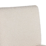 Atlanta Modern Off-White Fabric & Brass Counter Chair
