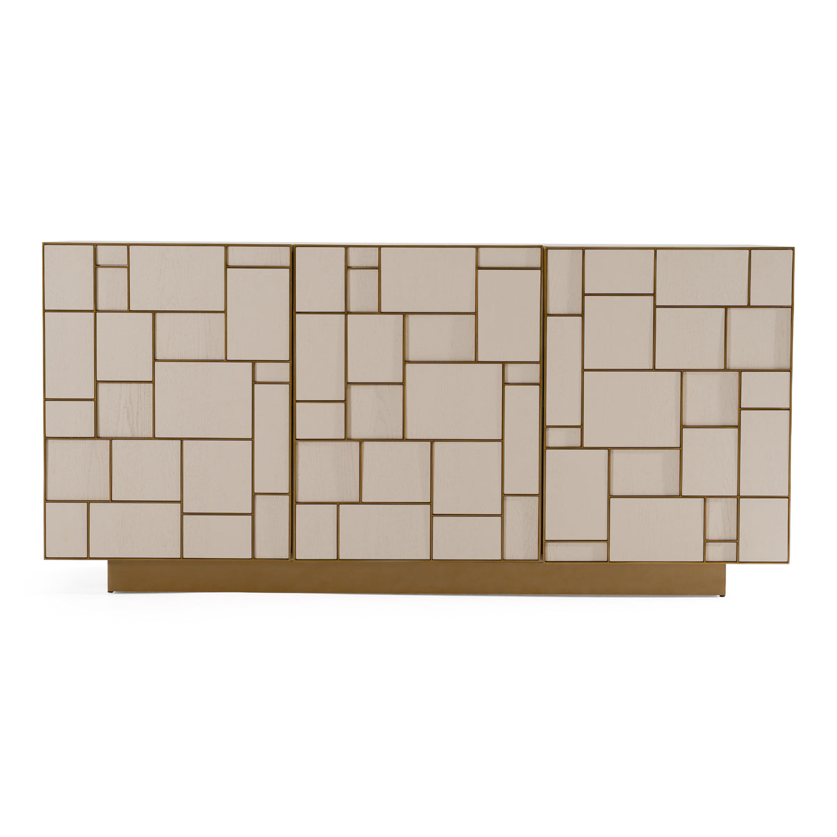 Auer Mid-Century Modern Cream Ash + Gold Buffet