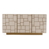Auer Mid-Century Modern Cream Ash + Gold Buffet