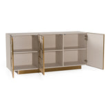 Auer Mid-Century Modern Cream Ash + Gold Buffet