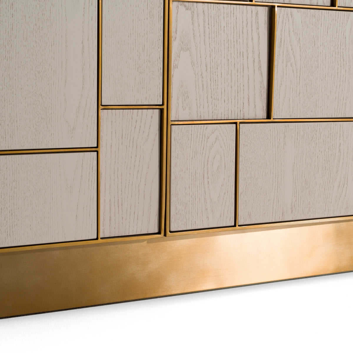 Auer Mid-Century Modern Cream Ash + Gold Buffet