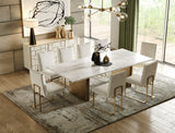 Auer Mid-Century Modern Cream Ash + Gold Buffet