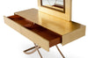 Aversa Gold Crocodile Console Table & Mirror