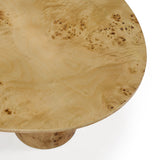 Avril Modern Burl Freeform Coffee Table