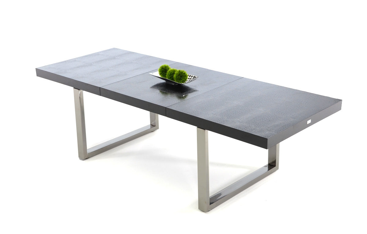 Skyline Crocodile Lacquer Extendable Dining Table additional view